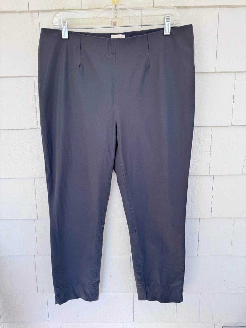 Seductive Sabrina Techno Cotton Pants Grey Blue size 14 NWT NEW
